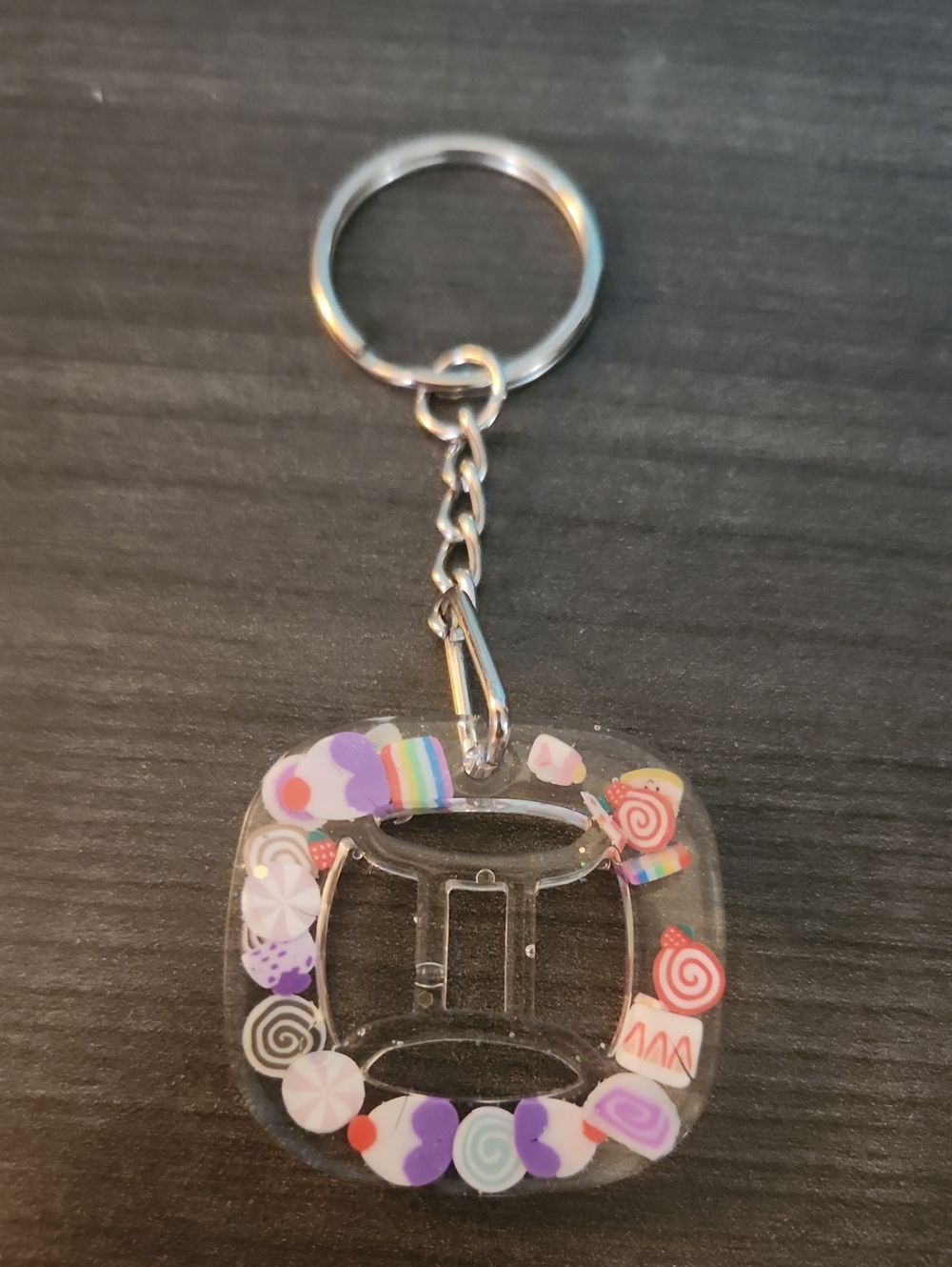 Zodiac Gemini Resin Keychain